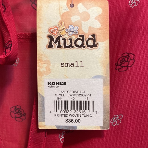 NWT Mudd Sheer Tunic - Picture 5 of 7